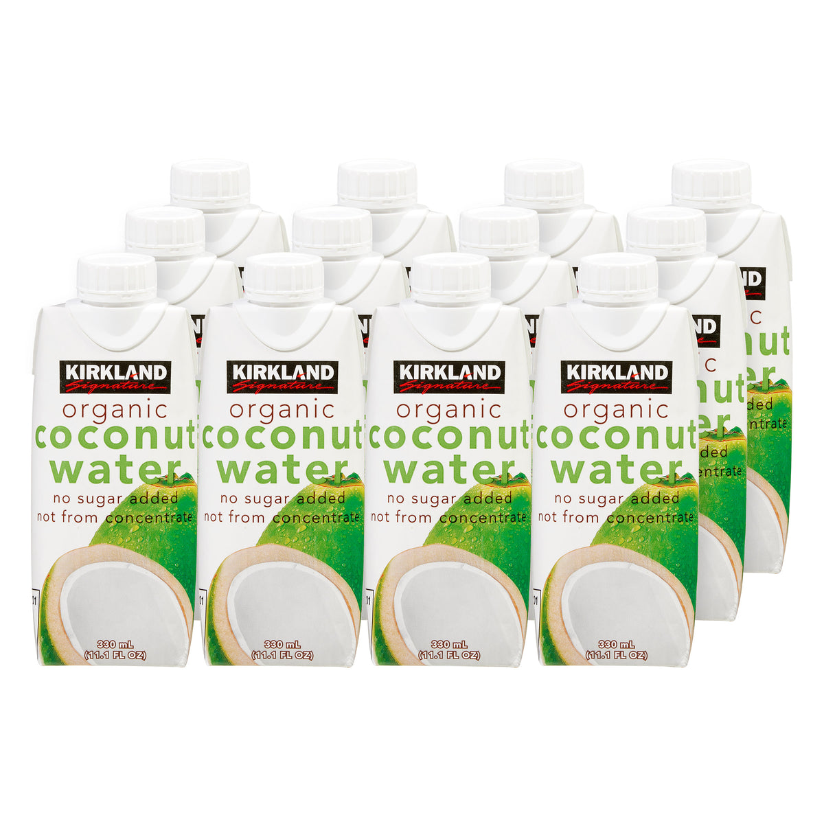 Kirkland Signature, Organic Coconut Water, 11.1 Fl Oz, 12 - Count