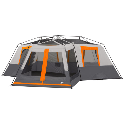 Ozark Trail 20' x 18' 12 - Person 3 - Room Instant Cabin Tent with Screen Room, 56.5 lb