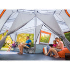 Ozark Trail 20' x 18' 12 - Person 3 - Room Instant Cabin Tent with Screen Room, 56.5 lb