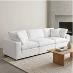 Roomviax Carmen 4 Piece Modular Sectional Sofa Pure White
