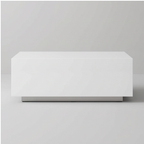 Roomviax Ezra Faux Concrete Coffee Table White