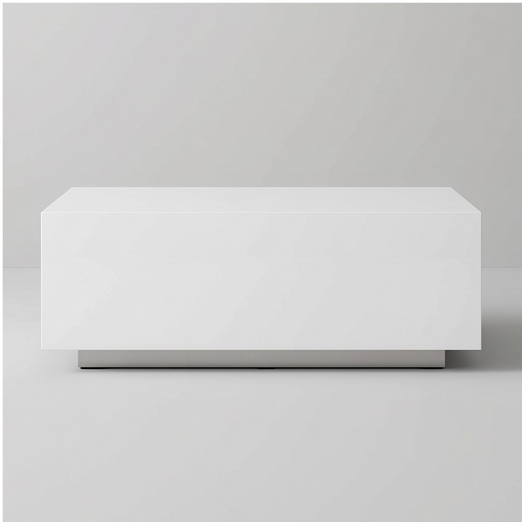 Roomviax Ezra Faux Concrete Coffee Table White