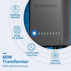 SUNVIE All - in - One Low Voltage Pathway Lighting Kit, 8 Pack LED Light with Transformer and Wire