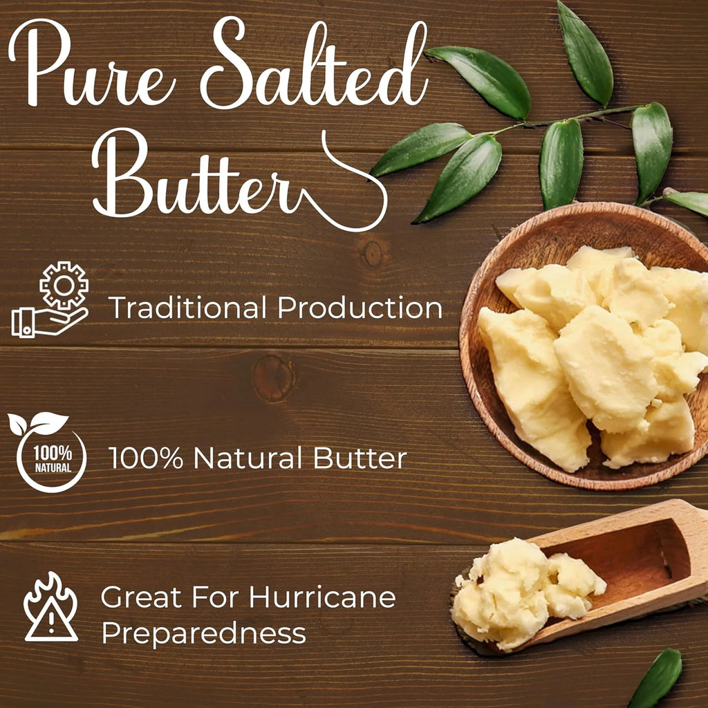 Beurdell Canned French Butter - 100% Natural Salted Pasteurized Real Butter Long Shelf Life Emergency Survival Food
