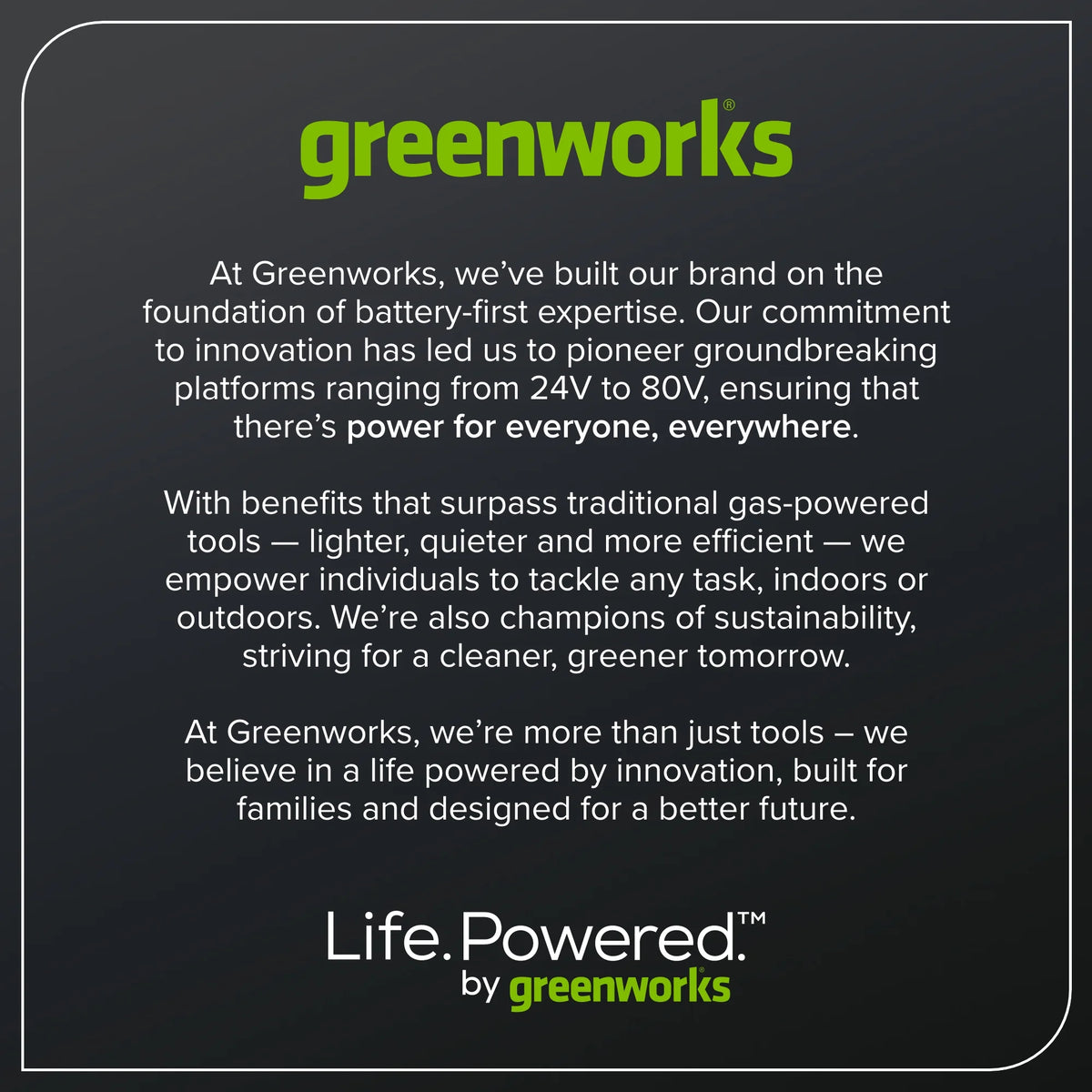 Greenworks 60V 21" Push Lawn Mower + (1) 5.0 Ah Battery & Charger 2546502