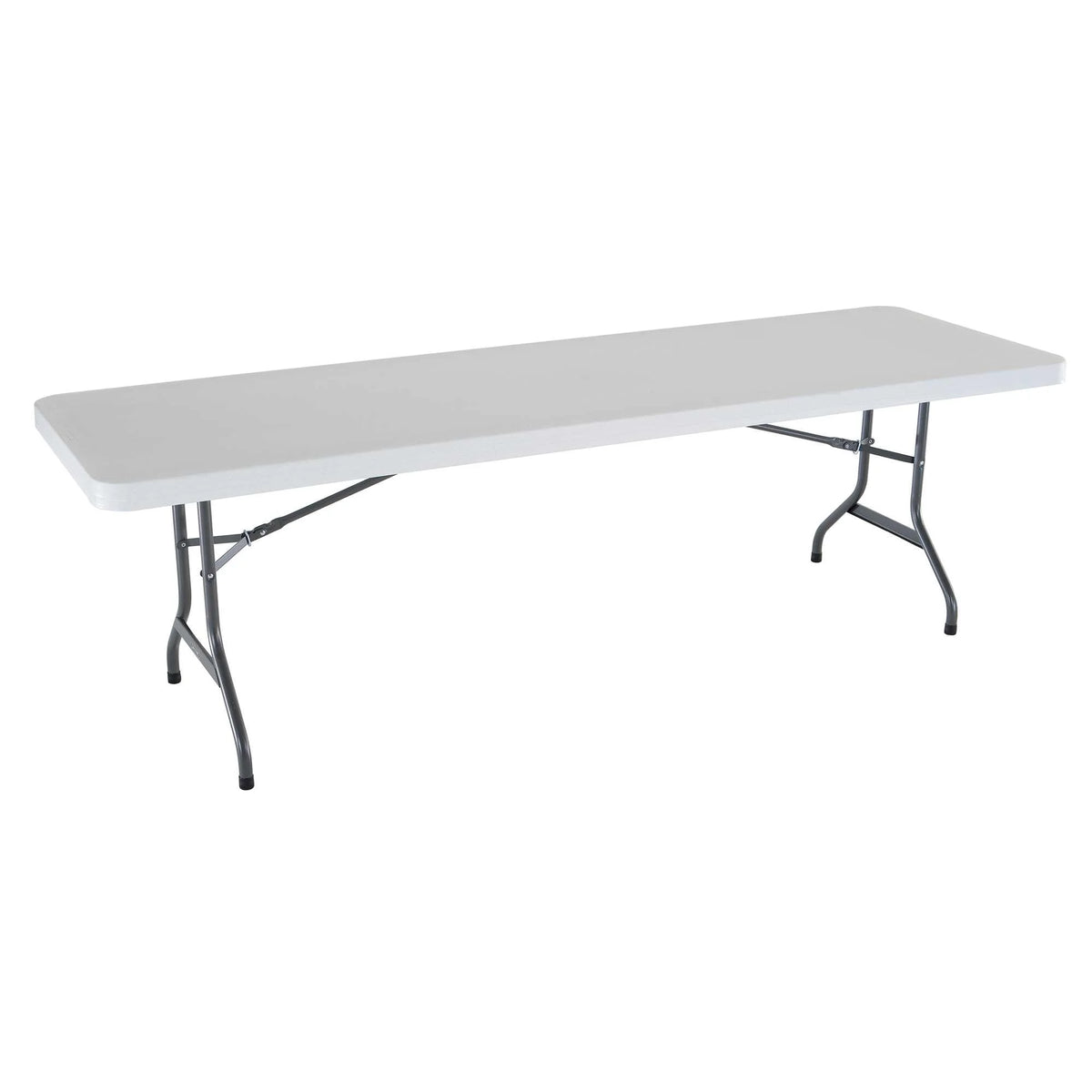 Lifetime Combo Set of (4) 8 - Foot Rectangle Folding Tables & (32) Chairs, Indoor/Outdoor Use, White (80147)