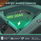 3000W(Peak) Motor 35MPH SMARTRAVEL ST202 Electric Dirt Bike for Adults, 52V50AH Dual Battery Ebike, 92+ Miles Range