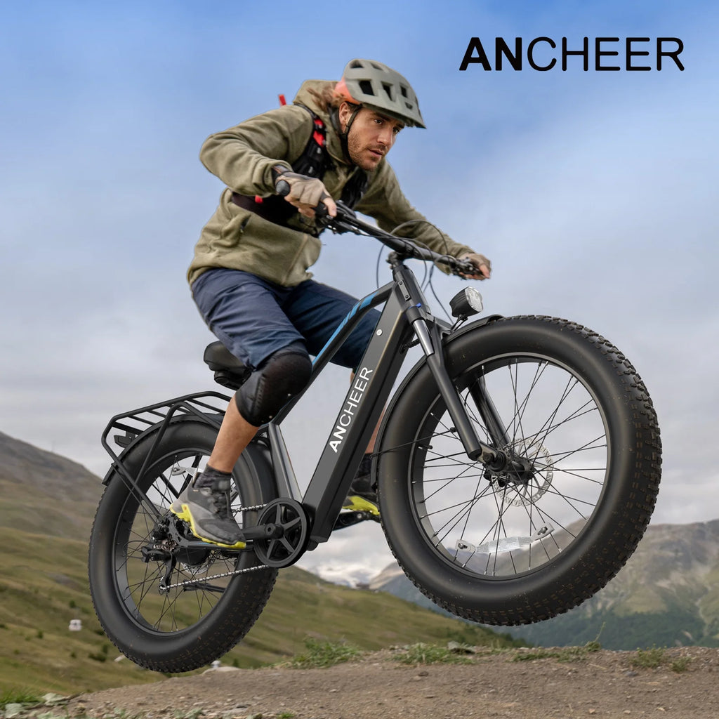 ANCHEER Electric Bike for Adults Peak 1000W Electric Bicycle 48V 15AH Battery Electric Bike 26" x 4.0" Fat Tire