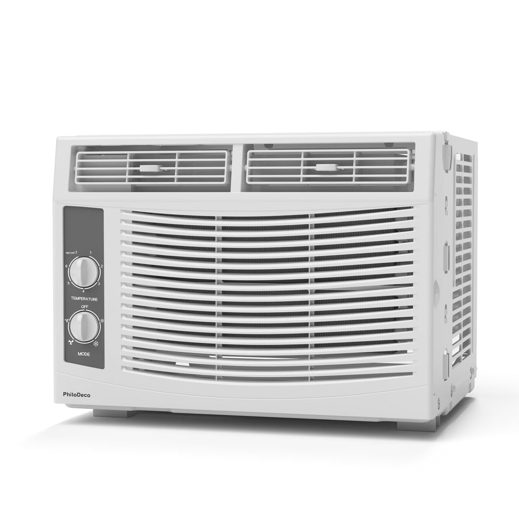 5000 BTU Window Air Conditioner Easy Cool - Capable of Cooling up to 150 Sq Ft. 2 Fan Speeds, 4 - Way Air Direction