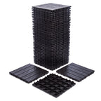 76 - Pack Plastic Interlocking Deck Tiles - 68.80 Sq.ft Outdoor Plastic Flooring Super Durable & Waterproof All