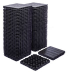 76 - Pack Plastic Interlocking Deck Tiles - 68.80 Sq.ft Outdoor Plastic Flooring Super Durable & Waterproof All