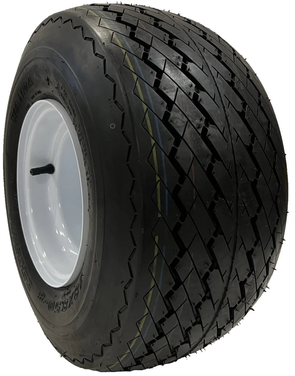 4 - Pk Golf Cart Tire Rim Mounted 18 - 850 - 8 18X8.50 - 8 18 x 8.5 x 8 White 4 Lug Hole