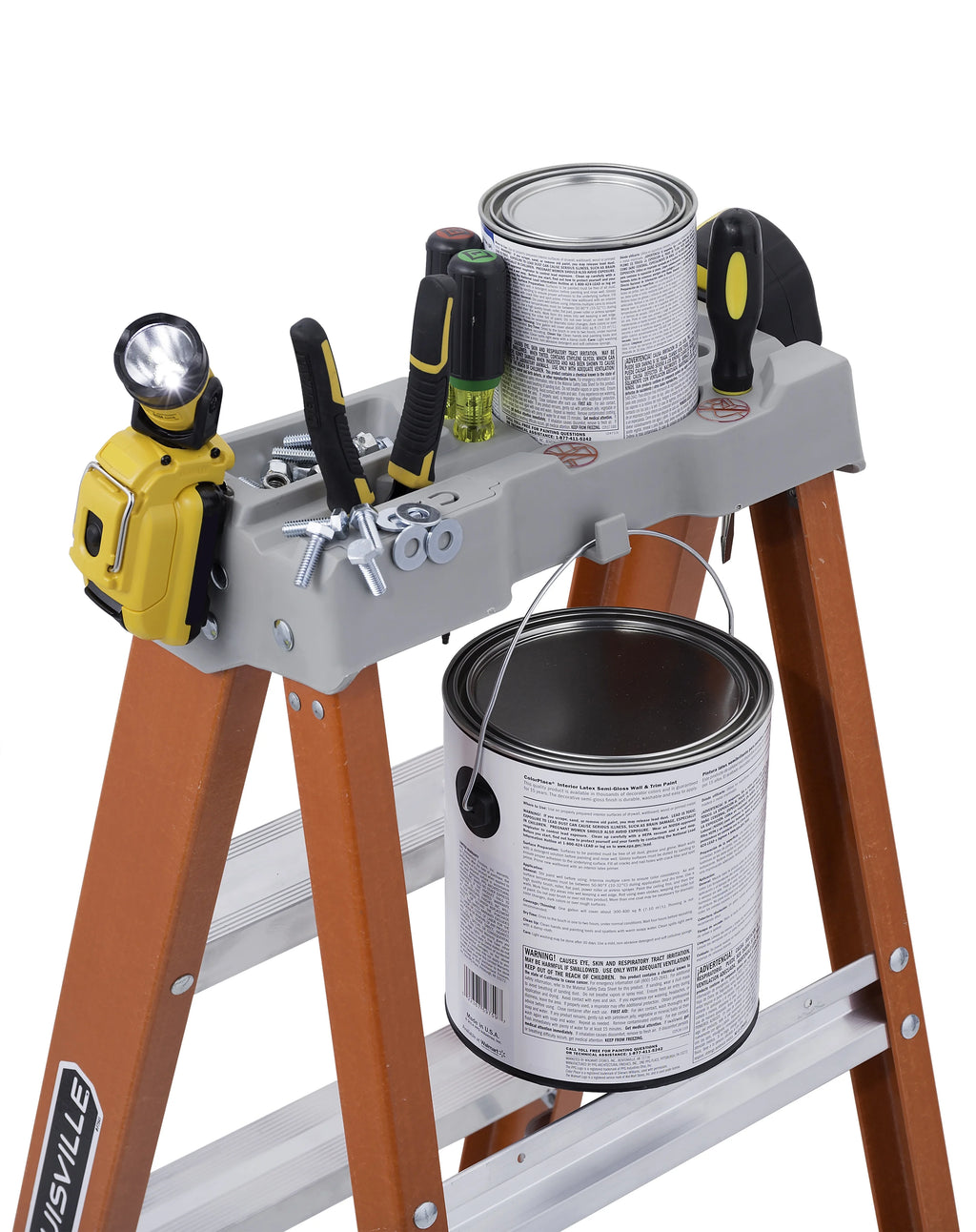 Louisville Ladder 12 - Foot Fiberglass Step Ladder, 300 - Pound Load Capacity, Type IA, FS1512