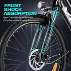 Vivi Electric Bike 26" City Commuter Electric Bike 48V 500W Step - Through Electric Bike 19.8MPH Electric Cruiser