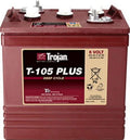 Trojan T - 105 Plus 6 Volt (Pack of 4) Deep Cycle Golf Cart Batteries, Rechargeable