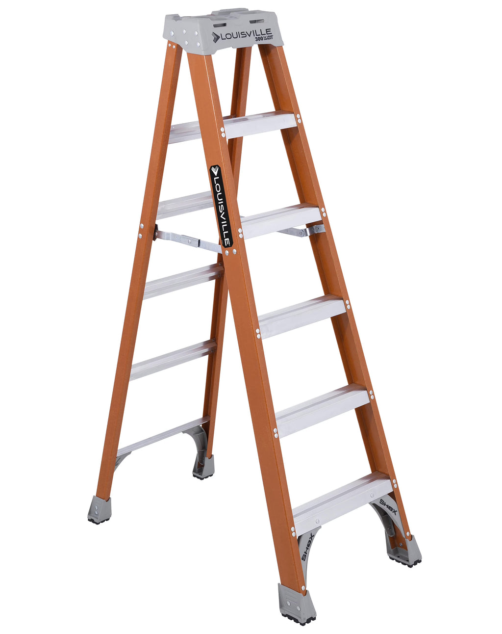 Louisville Ladder 6 - Foot Fiberglass Step Ladder, 300 - Pound Load Capacity, Type IA, FS1506