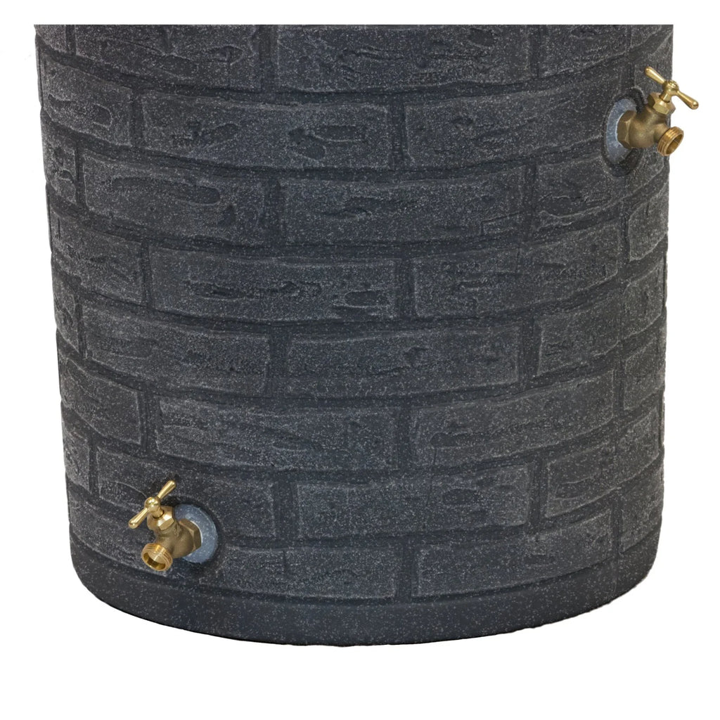 Good Ideas IMP - D50 - DAR Impressions Downton Rain Saver Rain Barrel, 50 Gallon, Dark Granite