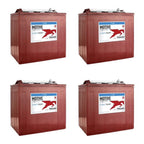 Trojan T - 105 - 6V 225ah Deep Cycle Golf Cart Batteries (Pack of 4)