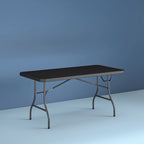 Cosco 6 Foot Centerfold Folding Table, Black