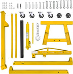 Joankaren 2 Ton Folding Hydraulic Engine Hoist, Heavy - Duty Engine Shop Crane Hoist Lift, Heavy Cherry Picker with 6