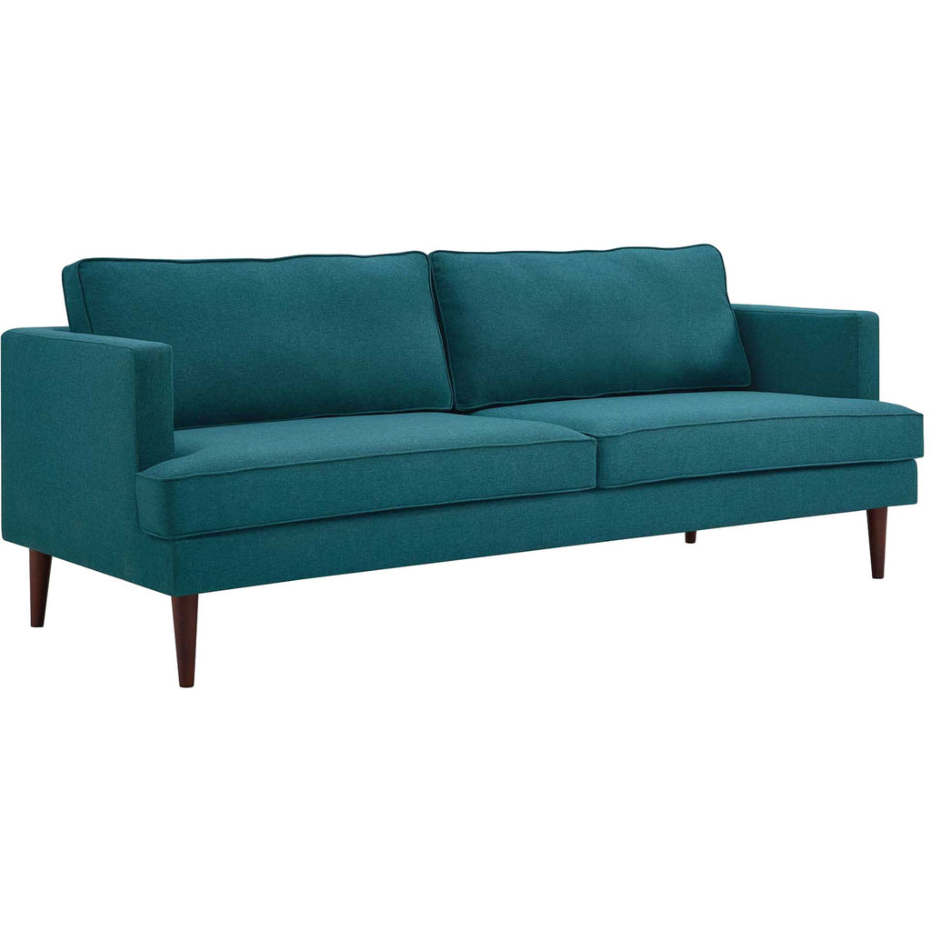 Roomviax Aisley Upholstered Fabric Sofa Teal