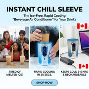 2026 Smart Cooling Tech ，Instant Chill Sleeve: The Ultimate "AC for Your Drink"， Chill Your Drink in 30 Seconds without Dilution ，5 Hours Icy Fresh ，Portable Rechargeable Beverage Cooler for Summer Must-Have