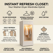 2026 Latest Tech – Instant Refresh Closet – Keep Your Active Wardrobe Fresh, Clean, and Ready in 15 Minutes, Perfect for Sports, Daily Wear, and Canadian Summers