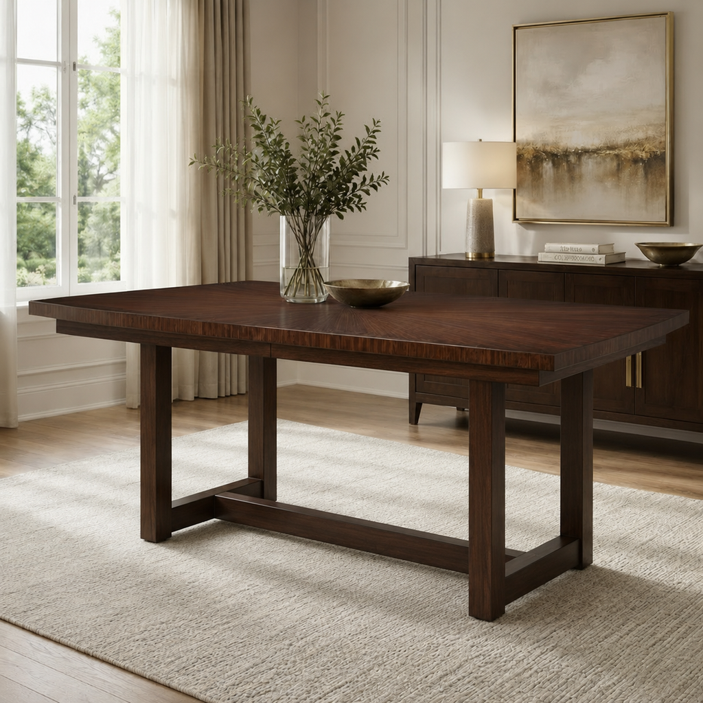 Modern Starburst Extension Dining Table