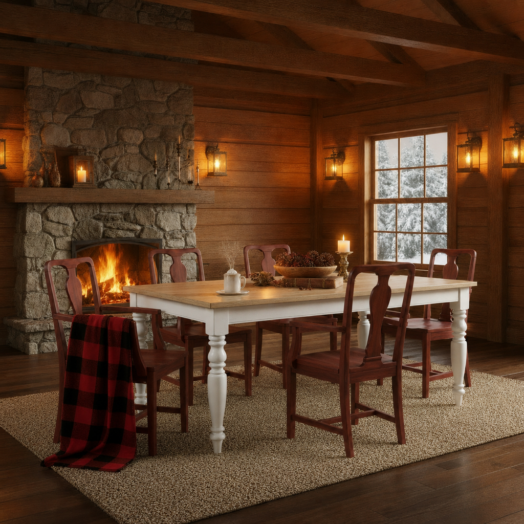 Modern Geometric Wood Dining Armchair