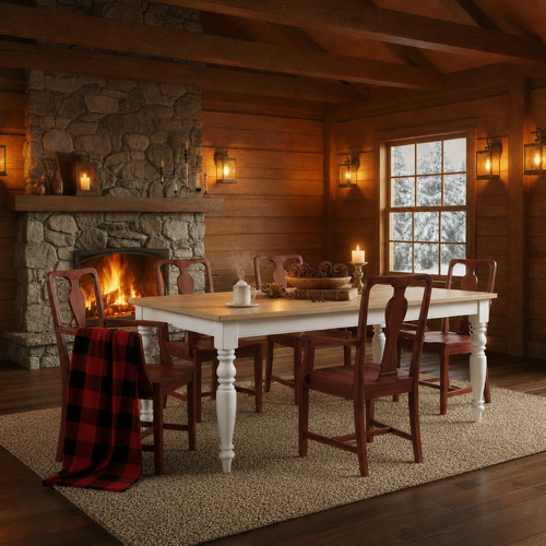 Modern Geometric Wood Dining Armchair