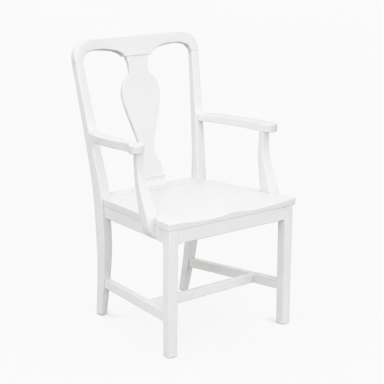 Modern Geometric Wood Dining Armchair