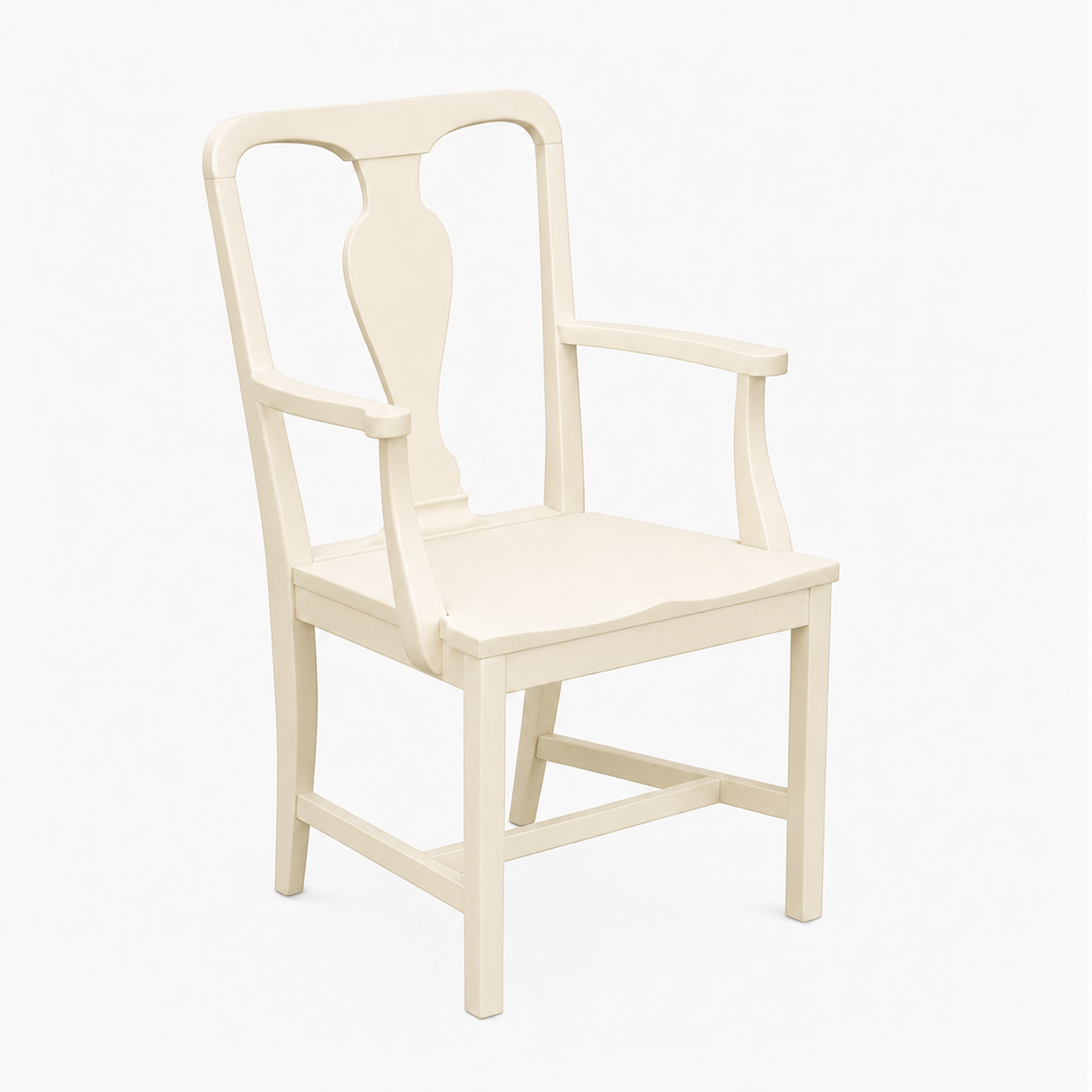 Modern Geometric Wood Dining Armchair
