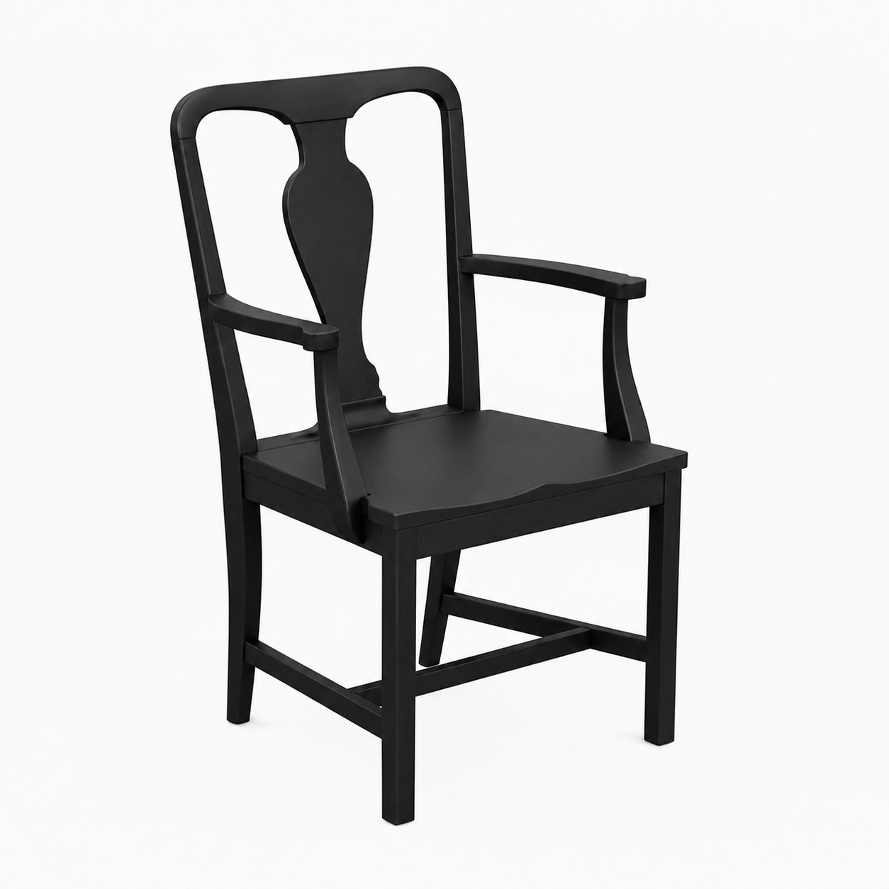 Modern Geometric Wood Dining Armchair
