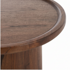 Roomviax Denver Pedestal Coffee Table Dark Brown