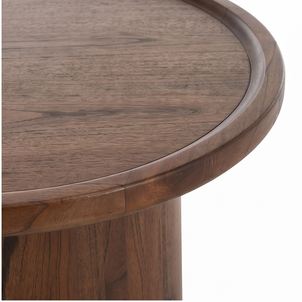 Roomviax Denver Pedestal Coffee Table Dark Brown