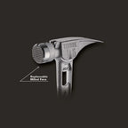 Stiletto TIB15MC 15 - Oz TIBONE Titanium Hammer Milled Face with Curved Handle