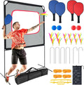 Slsy Portable Pickleball with Net, A Racket Game That Combines Pickleball, Badminton, Jianzi, and Tennis, Backyard Games Sport Outdoor Indoor, Fun Games for Kids & Adults