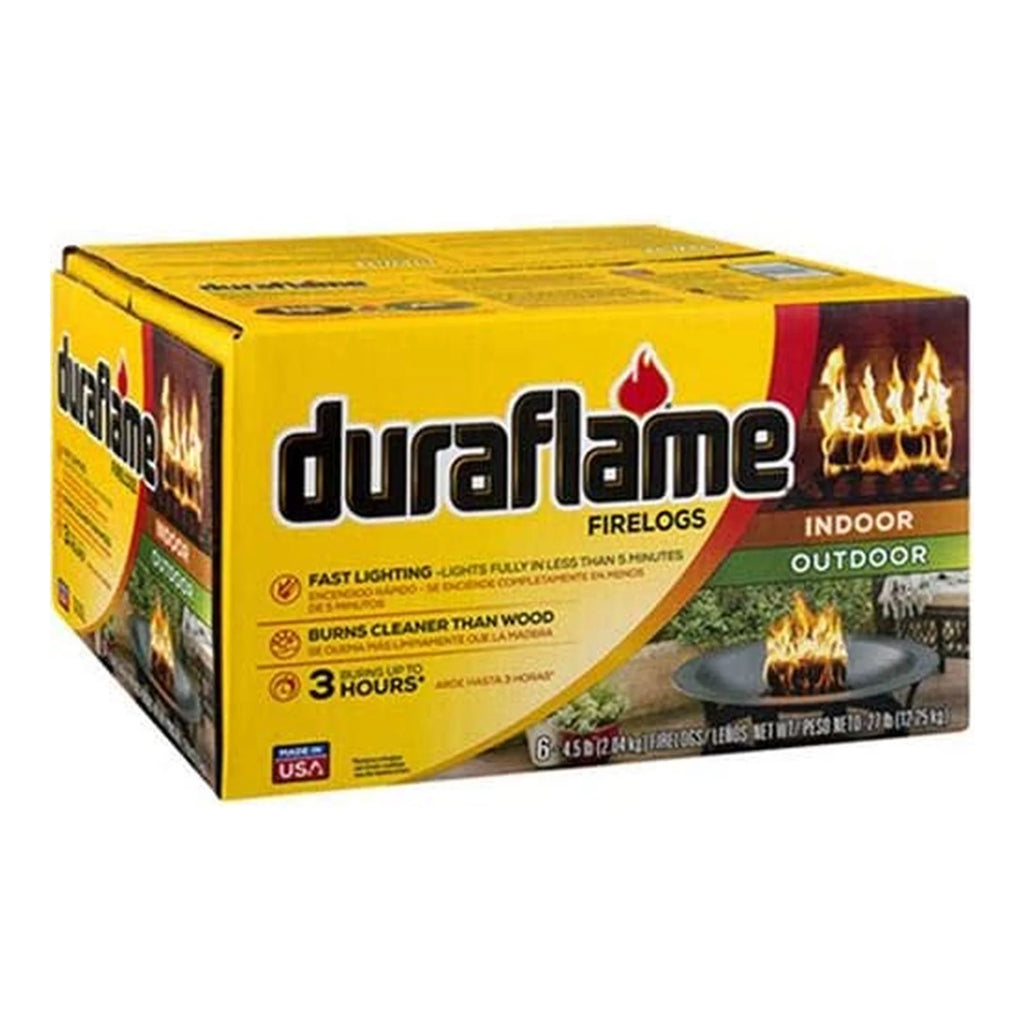 Duraflame 4.5 Pound 3 Hour Long Burn Time Quick Light Fire Log (12 Pack)