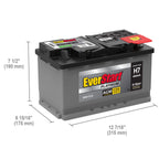 Everstart Platinum AGM Automotive Battery, Group Size H7 / LN4 / 94R 12 Volt, 850 CCA