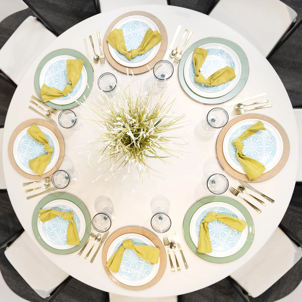 Lifetime 60 in Round Folding Table, Indoor/Outdoor Commercial Grade, Almond (280435)
