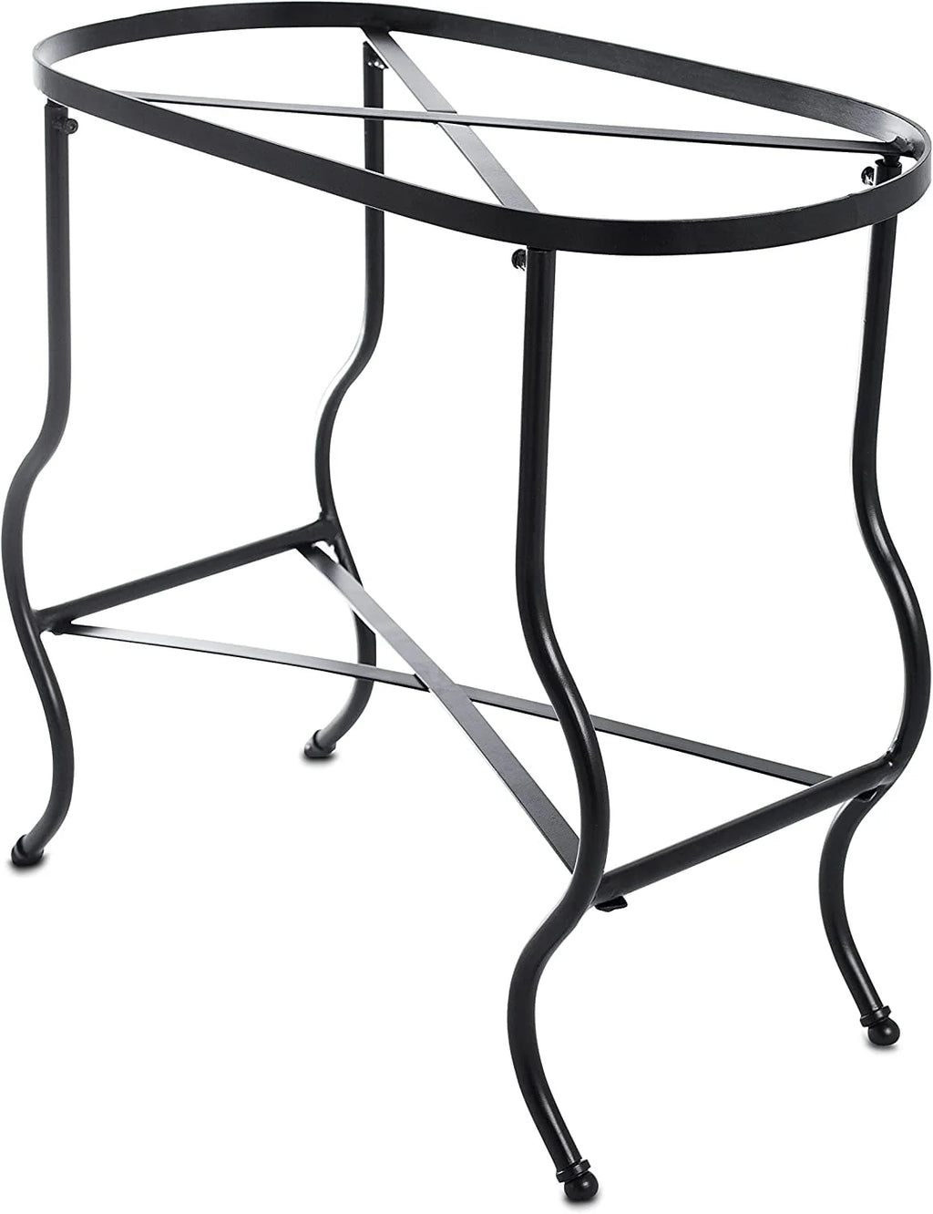 Steel Galvanized Beverage Tub with Stand and Drip Pan Tray - Oval Shape (Large Size) by MG Decor - Madhu Collection