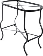 Steel Galvanized Beverage Tub with Stand and Drip Pan Tray - Oval Shape (Large Size) by MG Decor - Madhu Collection