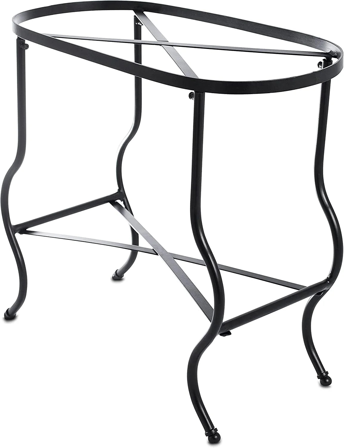 Steel Galvanized Beverage Tub with Stand and Drip Pan Tray - Oval Shape (Large Size) by MG Decor - Madhu Collection