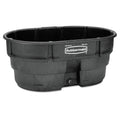 Rubbermaid FG424500BLA Stock Tank. 150 Gal Capacity. Plastic. Black - MadeInUSA