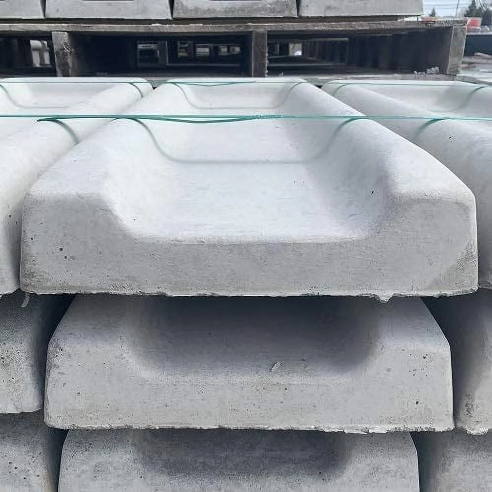 Nucast Precast Concrete Splash Block for Water and Rain Drainage from Home, Gutter, Downspout 3" x 11" Wide x 30"