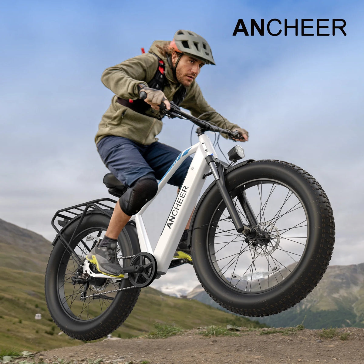 ANCHEER Electric Bike for Adults Peak 1000W Electric Bicycle 48V 15AH Battery Electric Bike 26" x 4.0" Fat Tire