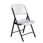 Lifetime Combo Set of (4) 8 - Foot Rectangle Folding Tables & (32) Chairs, Indoor/Outdoor Use, White (80147)