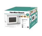 Hamilton Beach 1.1 Cu. Ft. Countertop Microwave Oven, 1000 Watts, White Stainless Steel