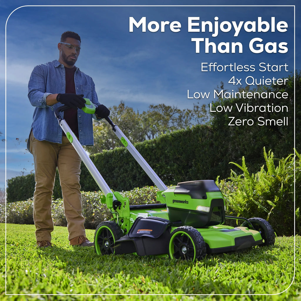 Greenworks 60V 21" Push Lawn Mower + (1) 5.0 Ah Battery & Charger 2546502