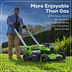 Greenworks 60V 21" Push Lawn Mower + (1) 5.0 Ah Battery & Charger 2546502